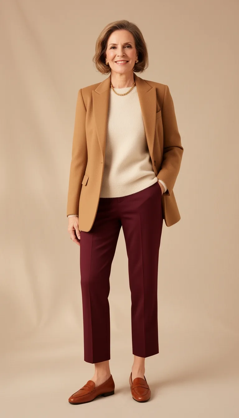 cozy elegant autumnal layered dressing