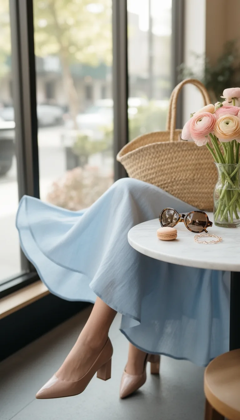 pastel midi brunch ensemble