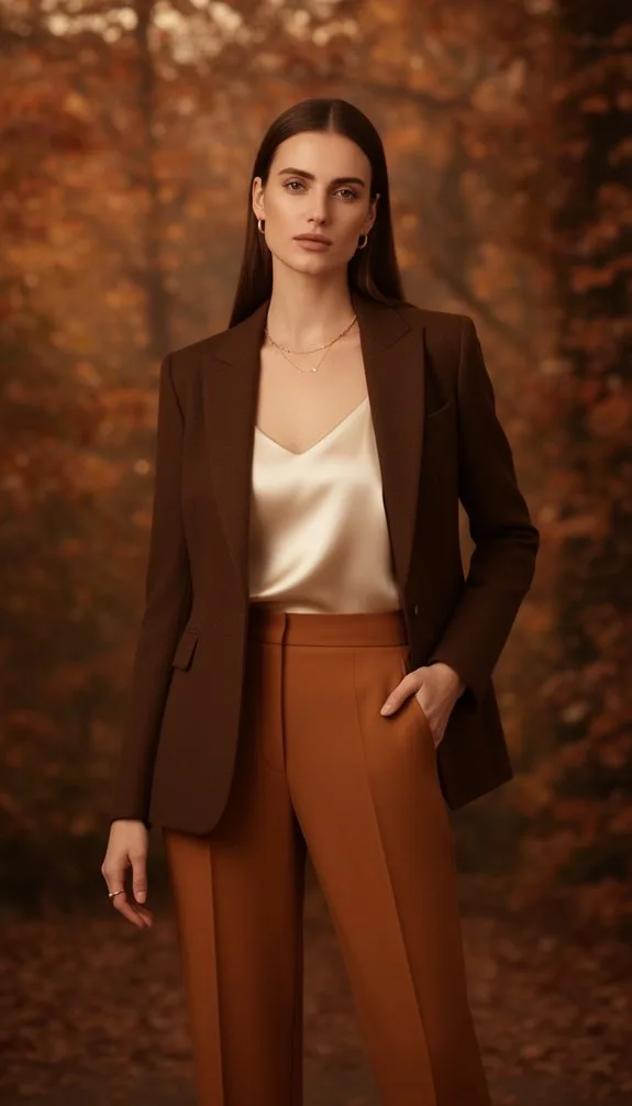 chocolate satin and velvet elegance