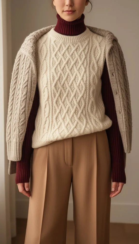 chunky knit thanksgiving styling