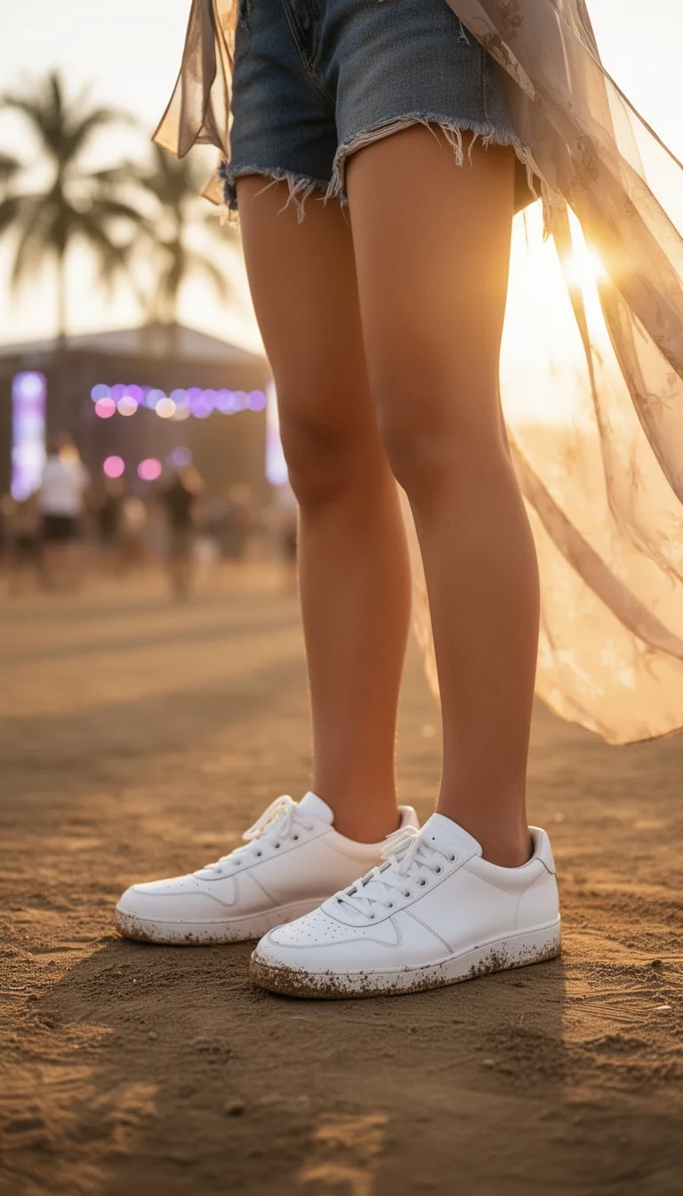 crisp versatile festival ready sneakers