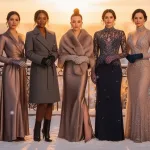 formal cold weather wedding attire