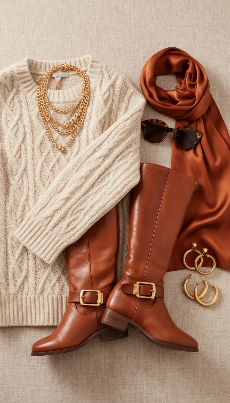 gold jewelry boots elegance