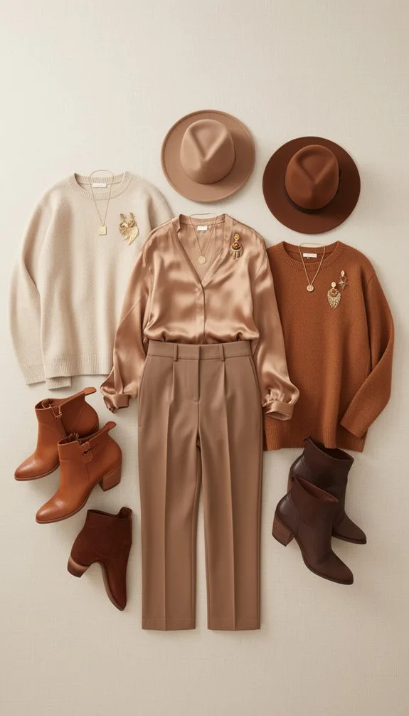 gold jewelry boots hats