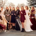 long sleeve winter wedding guestwear