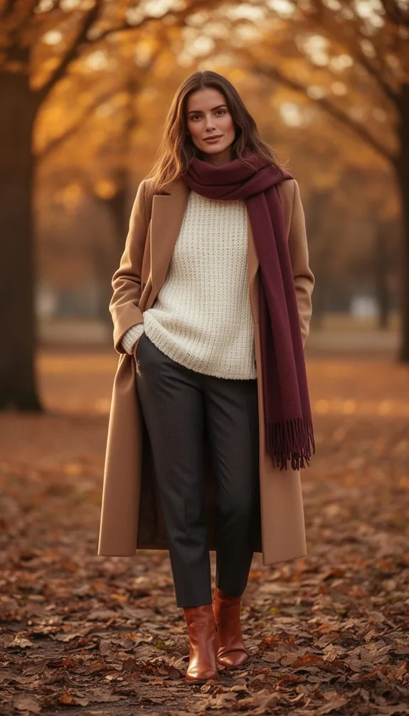 neutral beige puffer ensemble