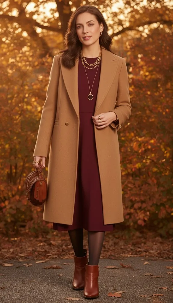 pleated midi turtleneck blazer