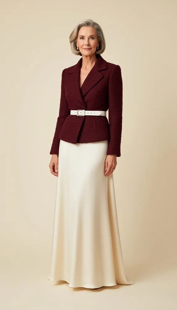 refined burgundy gold accented elegance