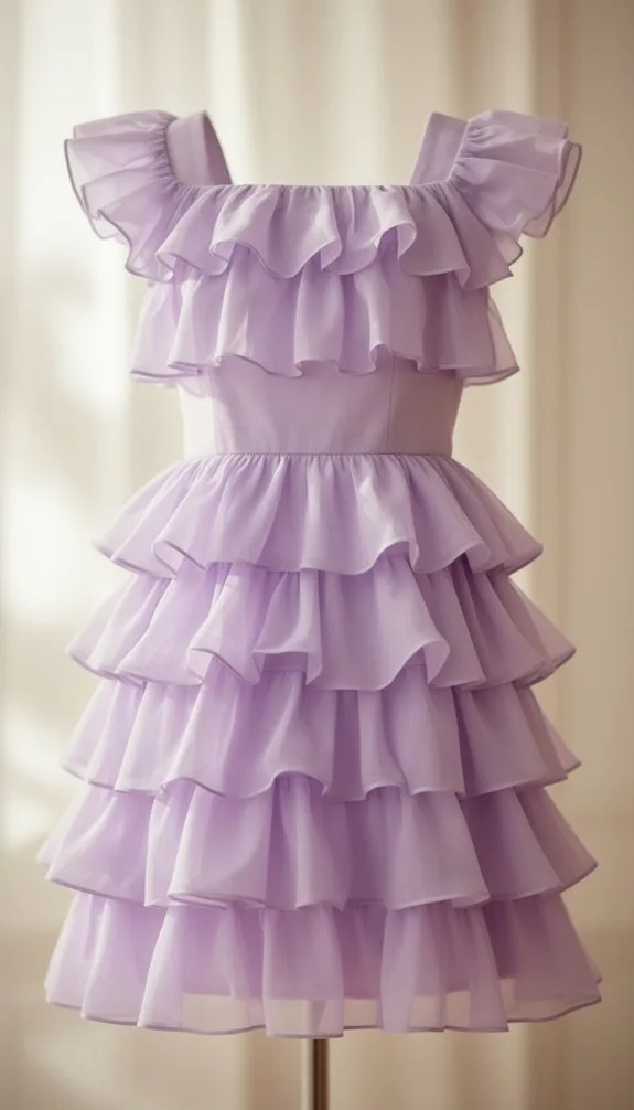 ruffled lilac garden romance