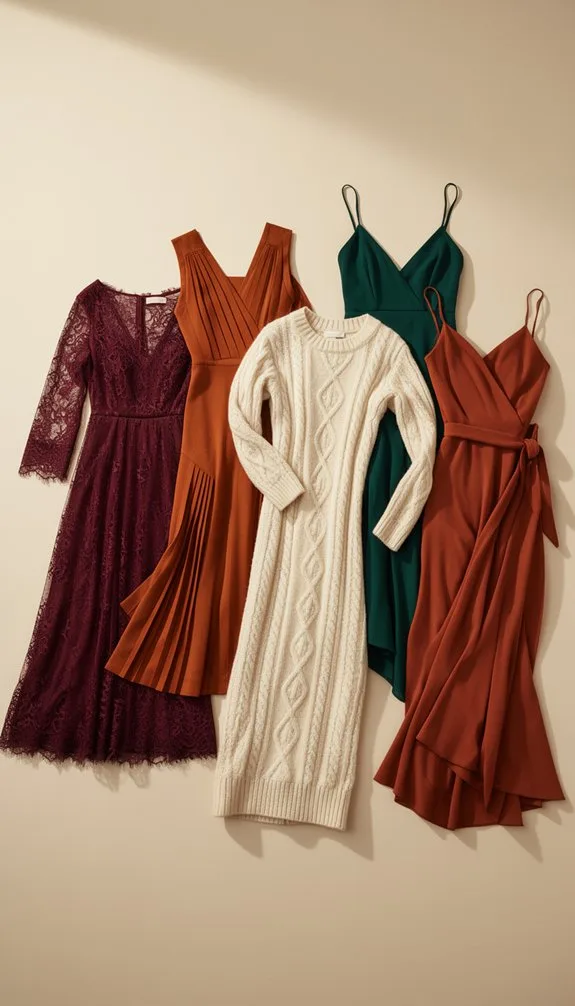seasonal layered thanksgiving dresslooks