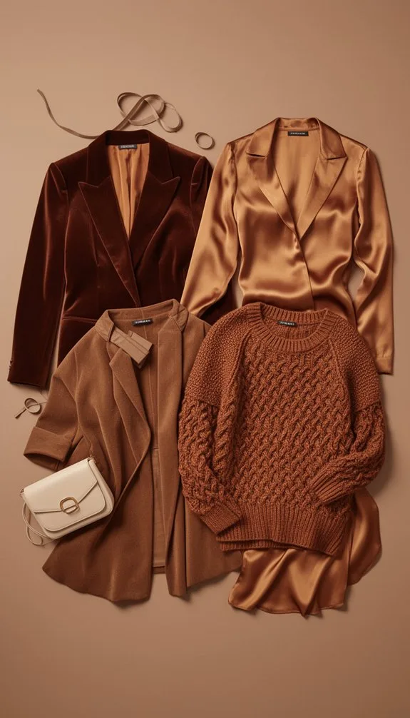 texture elevates brown holiday style