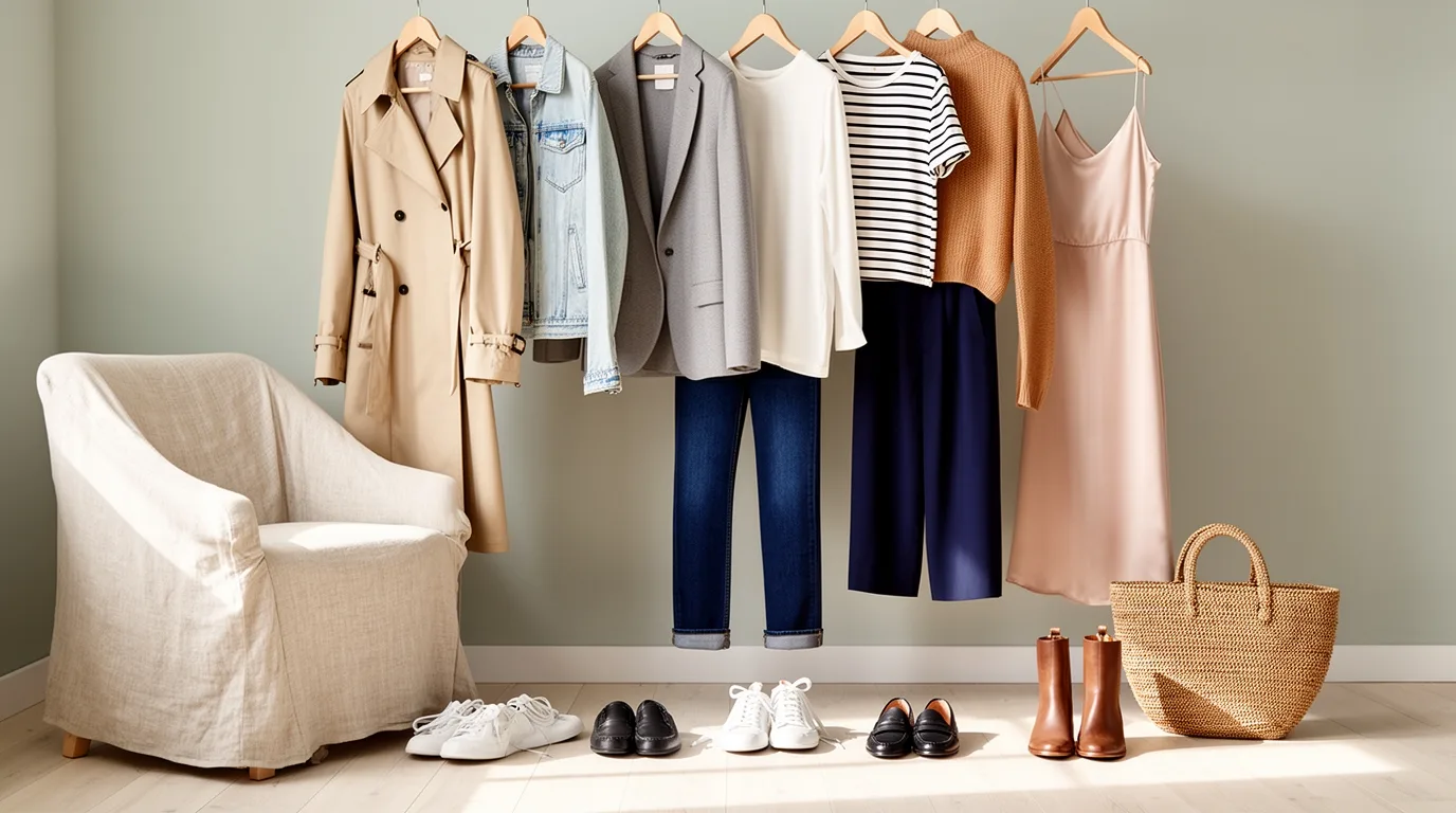 minimal spring capsule outfits
