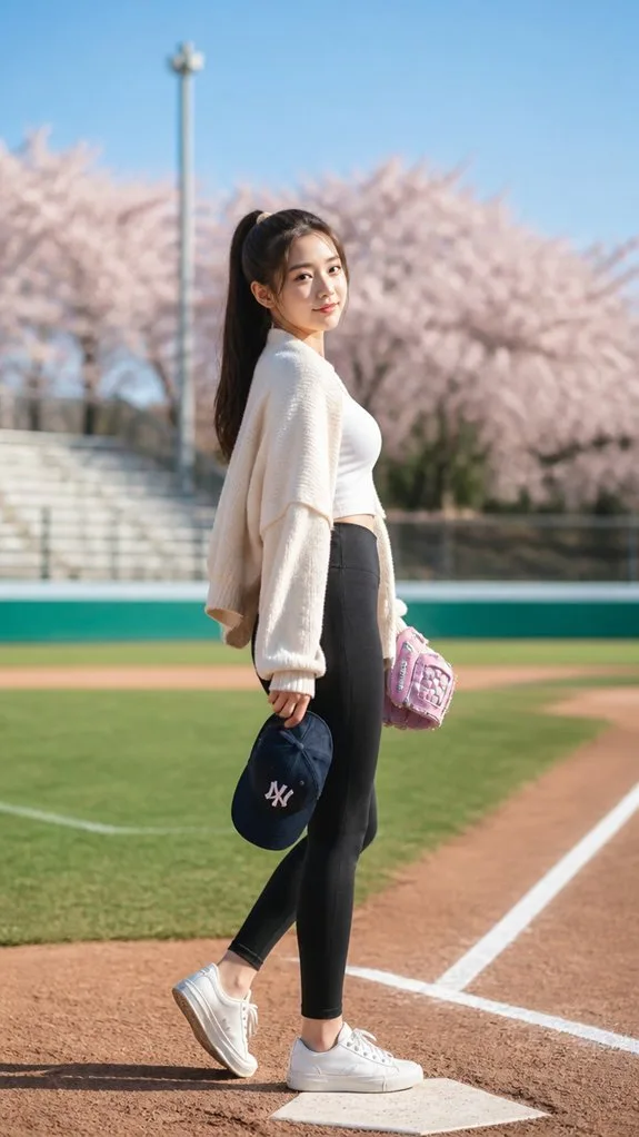 loungewear meets ballpark style